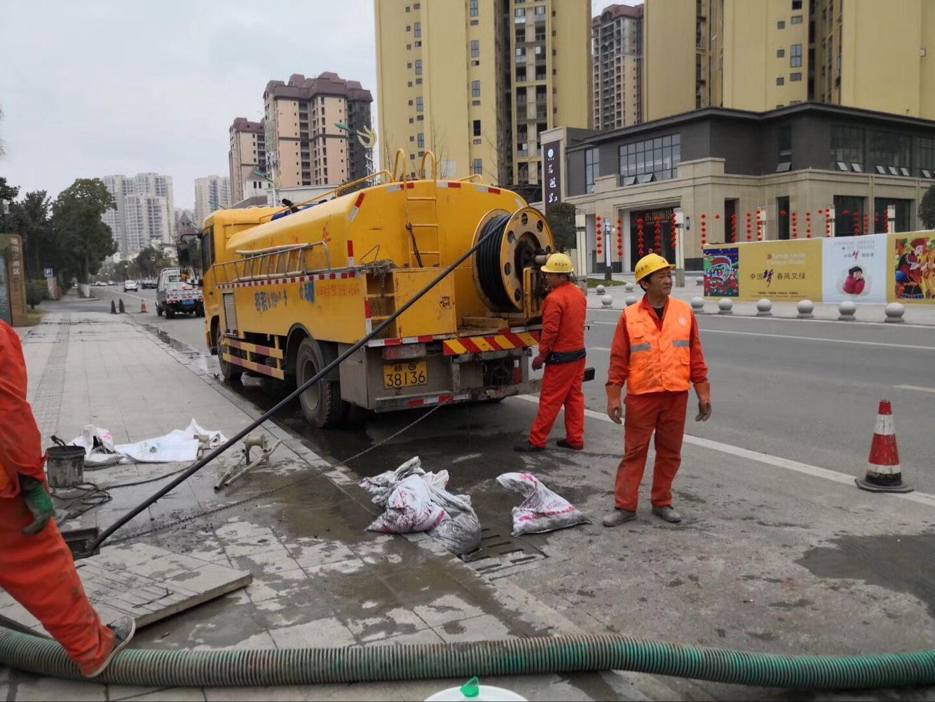 峰峰矿排污管道清淤-管道清洗